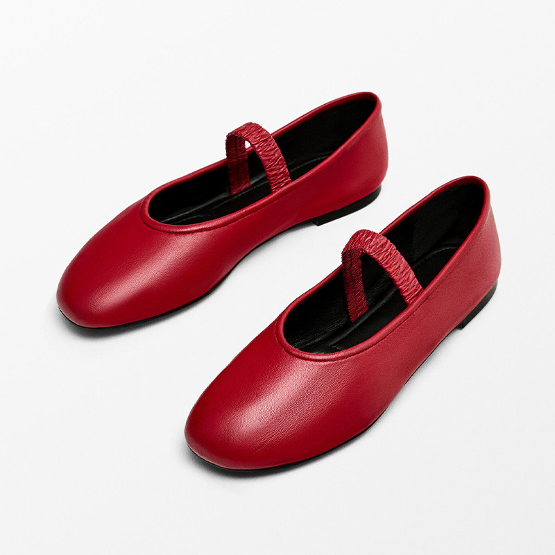 西班牙M.D原单女鞋软皮玛丽珍圆头舒适浅口一字带松紧平底芭蕾舞,女鞋,玛丽珍鞋,淘宝优惠券,粉丝福利购,淘宝优惠卷