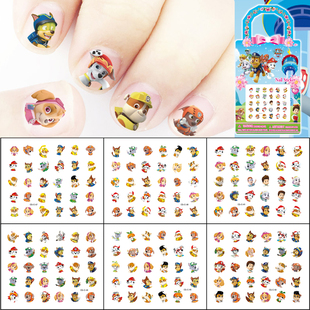 儿童卡通指甲贴画狗狗巡逻队美甲贴汪汪队防水安全超薄贴画粘贴纸
