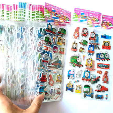 托马斯小火车儿童动画卡通贴画泡泡粘贴纸Thomas and Friends包邮