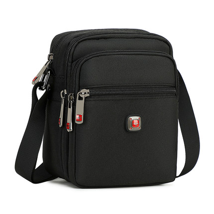 瑞士军刀单肩包男士大容量多层多功能斜挎包户外休闲手机零钱小包