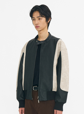 机车服皮衣夹克韩国正品 PARTIMENTO 春季新款夹克