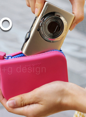 日本p+g design PACCO数码相机收纳包防水硅胶挂脖糖果色系保护壳