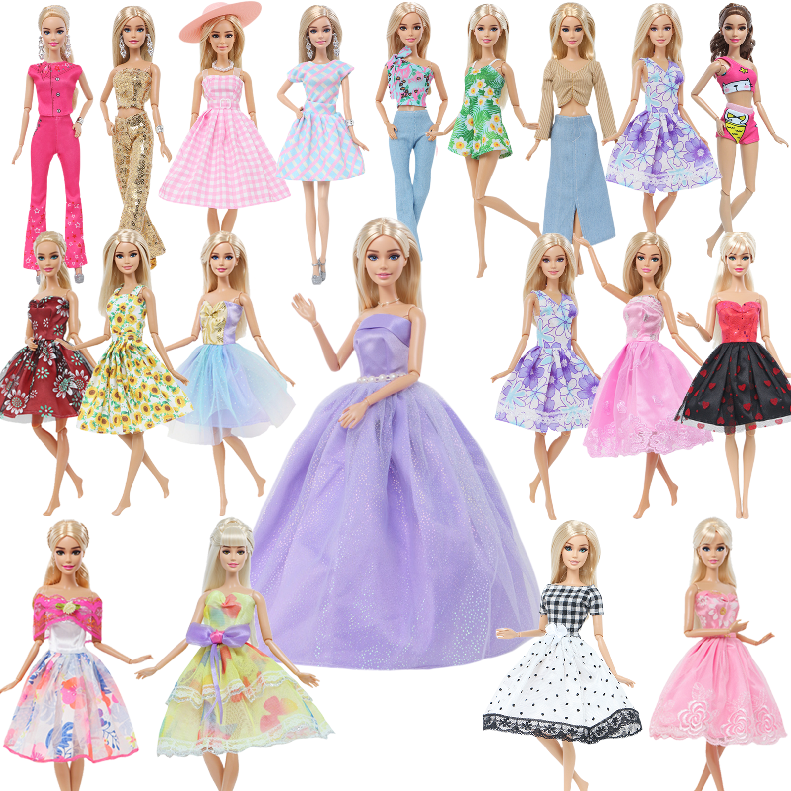 正版巴bi娃娃单件衣服公主裙子