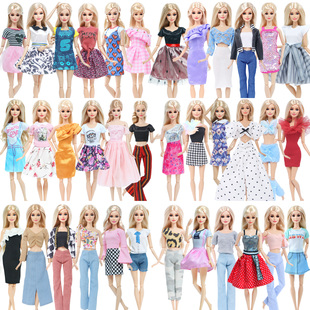 正版娃娃比肯娃衣30CM换装布料手工衣服婚纱裙子牛仔裤达人雅美芭