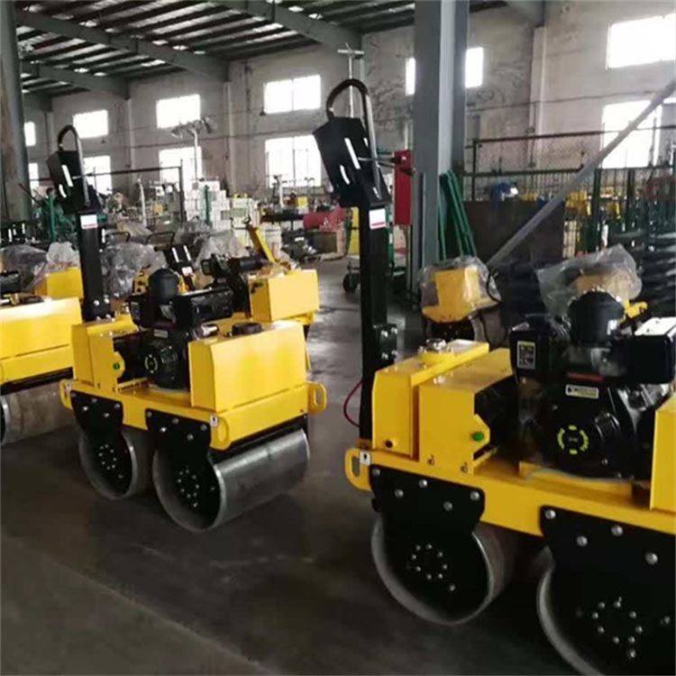 奥莱 双辊轧道机 道路维修混凝土压实机 1吨压路机