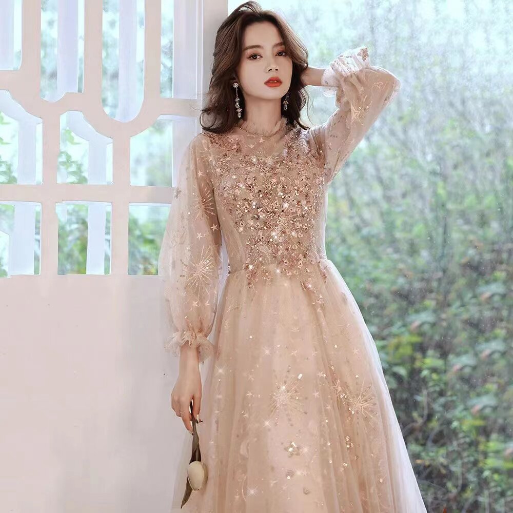 主持人钢琴声乐学生艺考礼服裙