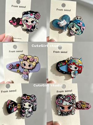 Cutegirl studio韩国新款时尚小玉小满系列发夹网红爆款醋酸边夹