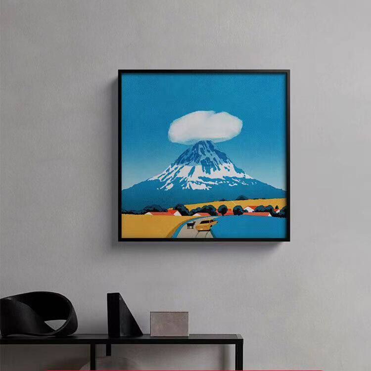 治愈极简玄关风景客厅卧室装饰画图片