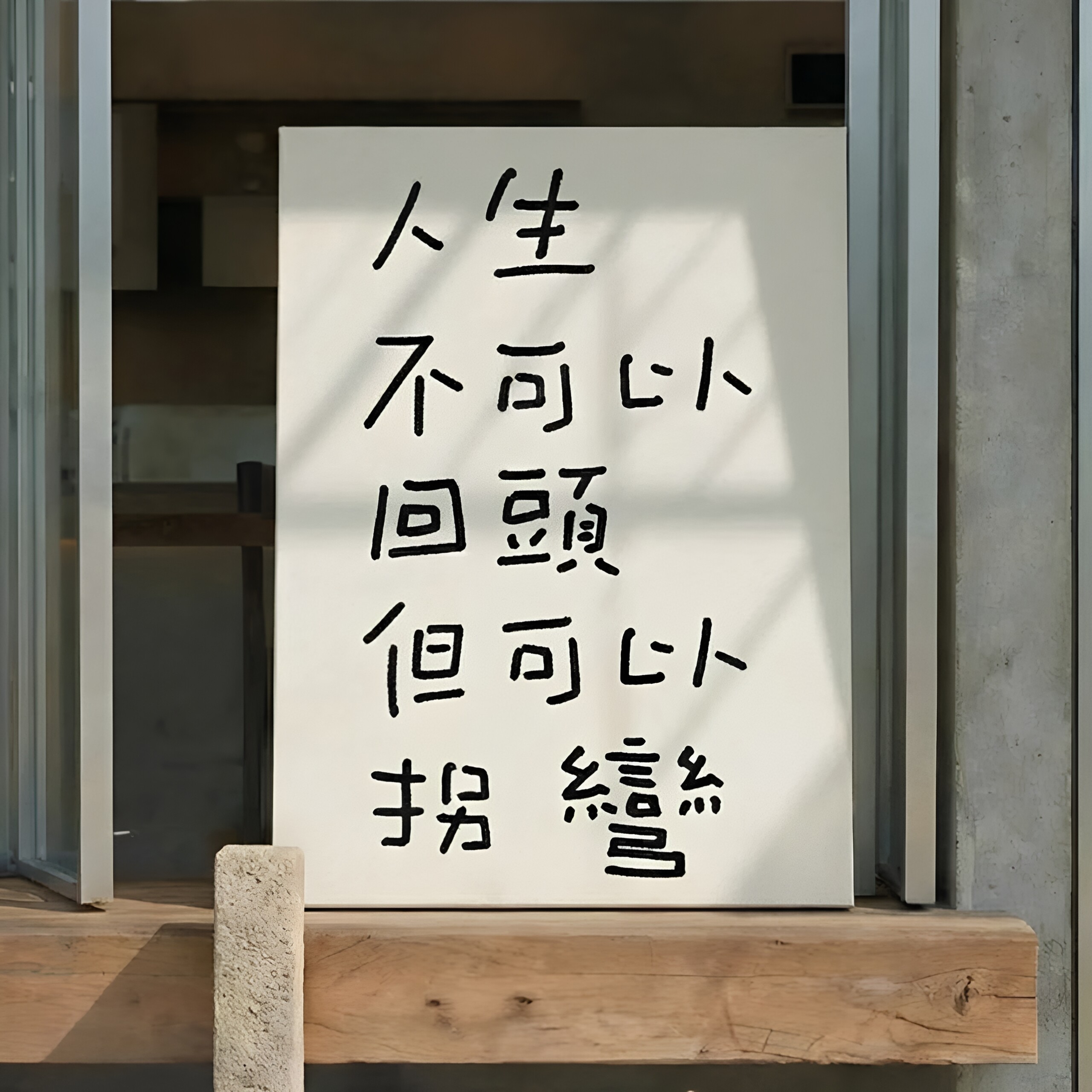 浪漫治愈系文字装饰画创意摆件画