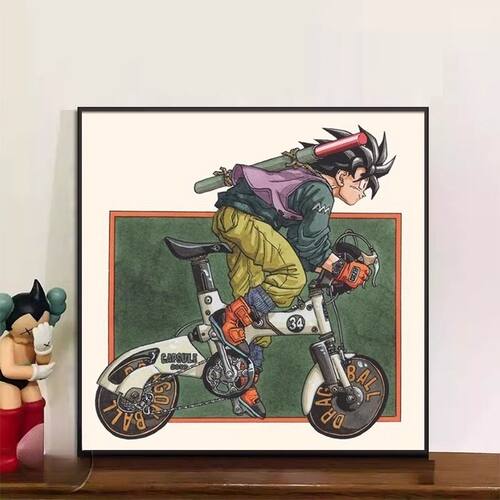 七龙珠装饰画超级赛亚人悟空壁画