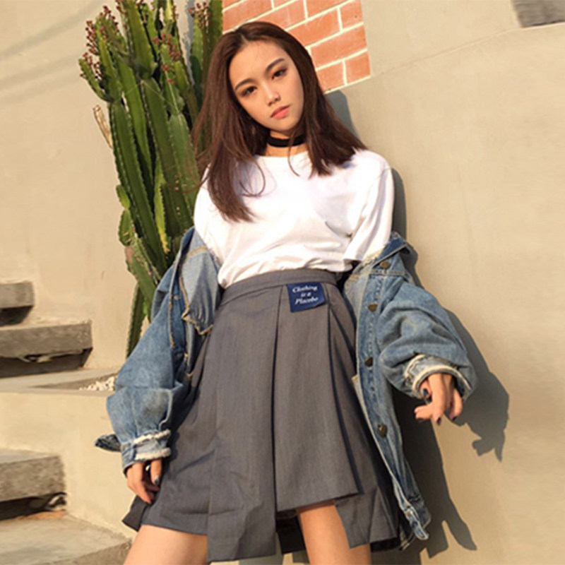 FMK國潮西裝半身裙潮牌格紋百褶裙ins街頭風不規則短裙A字格子裙在類目 女裝/女士精品, 半身裙中 - 來自Buy2taobao.com提供專業的淘寶代購服務