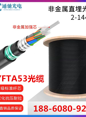 GYFTA53-8B1重铠双护地埋光纤4/12/16/36/48/144芯非金属直埋光缆