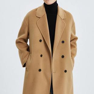 900g重磅冬季 纯羊毛风衣 双面羊绒大衣男欧美英伦风宽松休闲中长款
