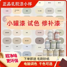 乳胶漆试色小小漆家用墙面补漆春雨杏子灰汝窑可可蛋奶菱花白小样