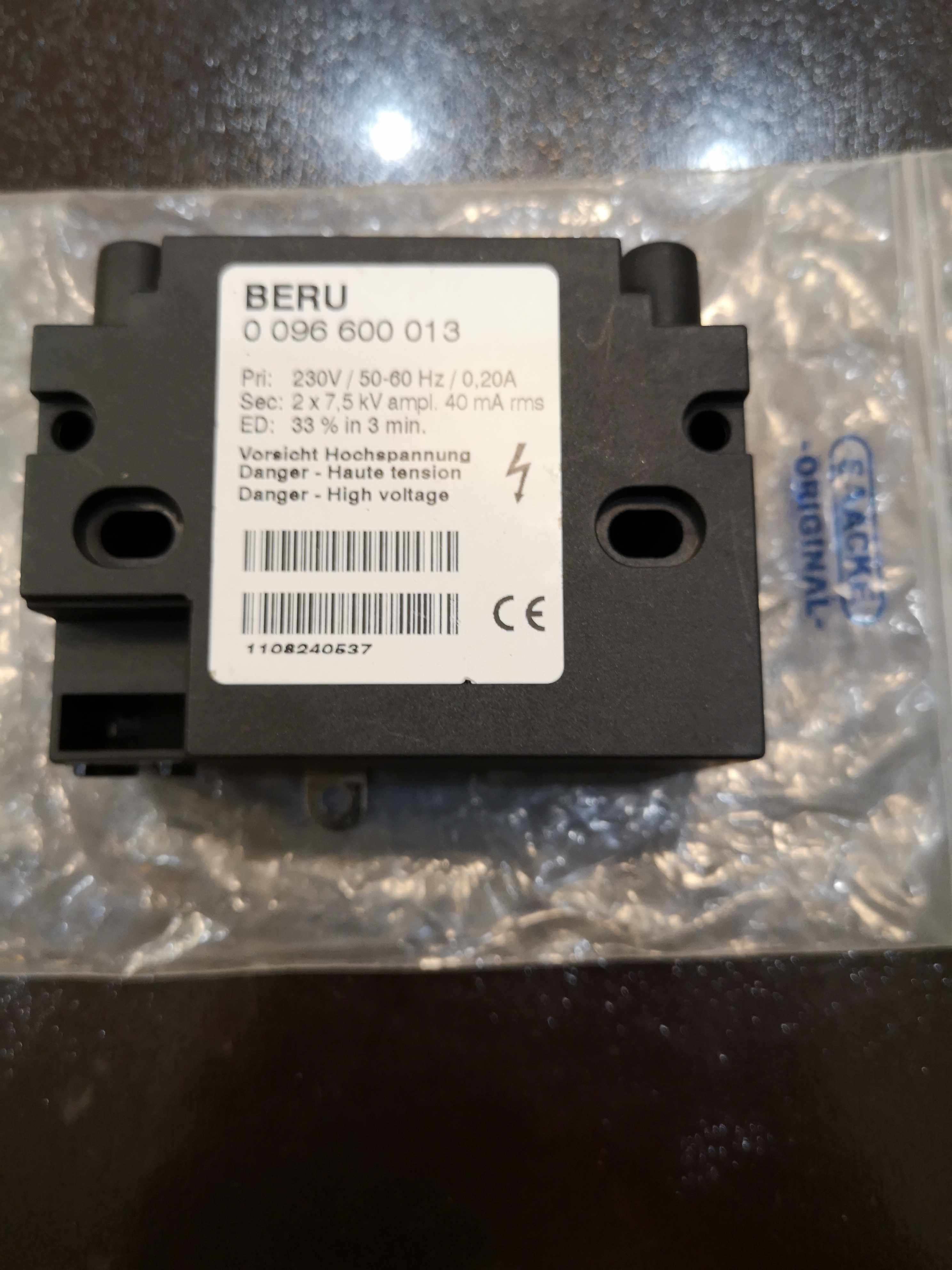 saacke扎克锅炉燃烧器点火变压器贝鲁beru器点火变压器0096600013