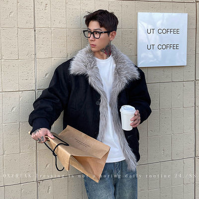 OXFREAK 24FW「多弗朗明戈 座山雕」大毛领外套男高级感棉服休闲