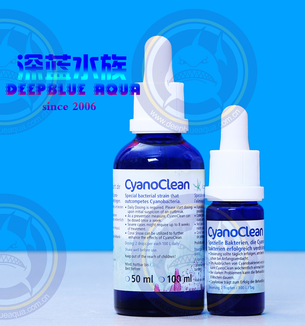 德国zeo Cyano Clean CC红泥清洁剂50ml强效去红泥抑制藻类包邮