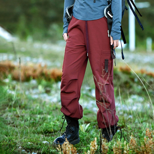 休闲保暖多口袋加绒防风登山裤