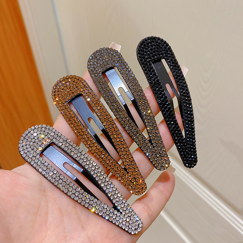 碎发夹女后脑勺bb夹水钻发卡优雅气质刘海夹2023新款侧边夹子头饰