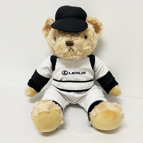 雷克萨斯小熊公仔皮衣赛车熊