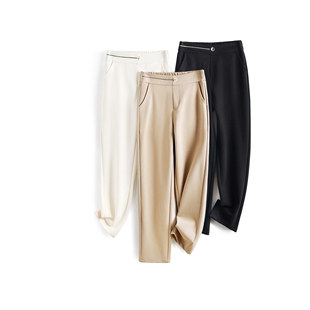 显高显瘦高腰休闲薄款 CC家CC 2024春秋时尚 2880 百搭直筒裤