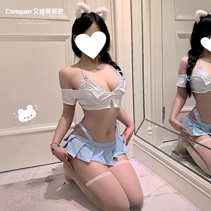 性感诱惑学生制服jk超短裙套装女