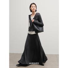 JANEONESS 休闲运动套装春季宽松显瘦连帽上衣半裙两件套女