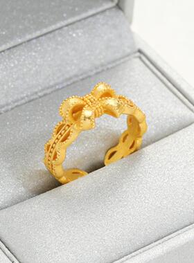 轻奢高级感越南沙金镂空蝴蝶结久
