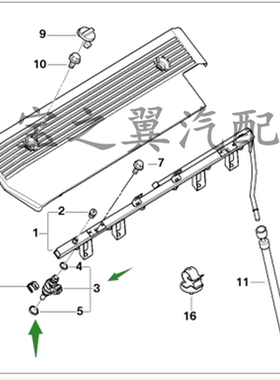 适用于宝马E46 E39 318 530 728 730 740 N52喷油嘴密封圈 密封垫