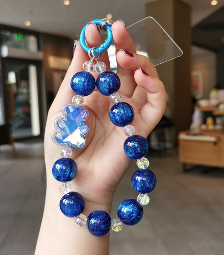 闪粉手腕挂件海洋之心