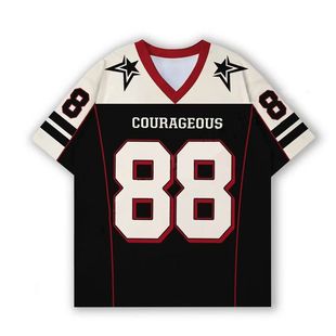 美式复古vintage球衣短袖T恤男夏季新款宽松休闲运动百搭上衣