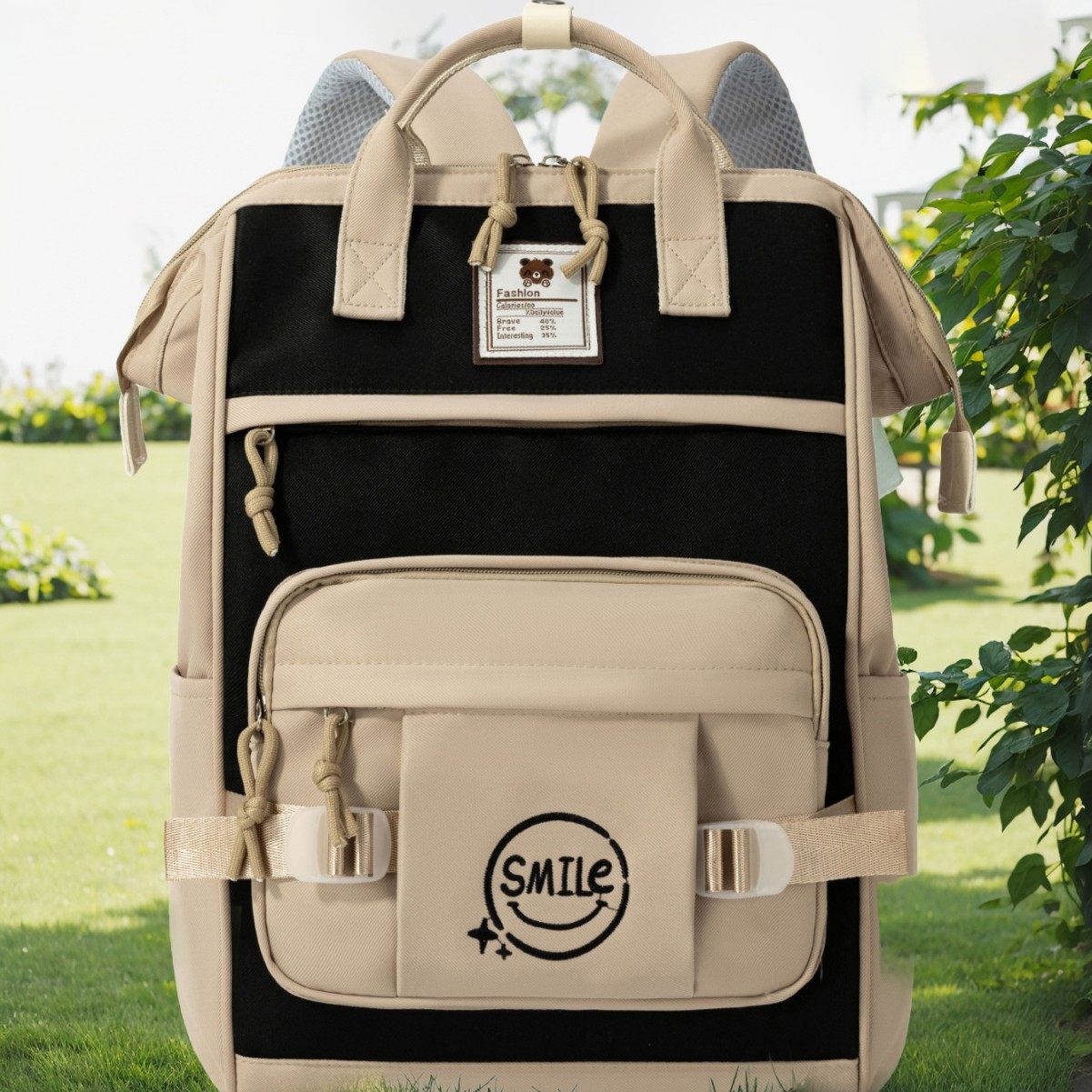 设计双肩包女大学生背包高中生电脑包登山包高级感书包小众初中生