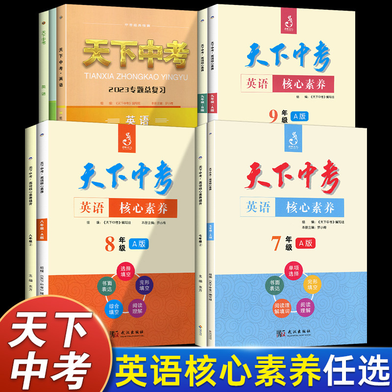 2023适用天下中考英语核心素养提升七八九年级AB版上下册武汉专用 初中初一二三英语完形填空阅读理解短文填词听力元调中考总复习高性价比高么？