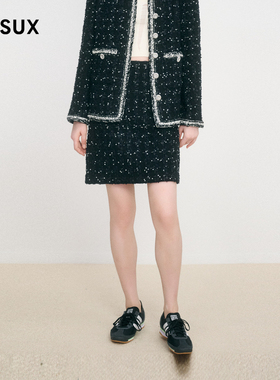 MESUX米岫新女装【进口面料】璀璨星河小香短半裙MMSUS203