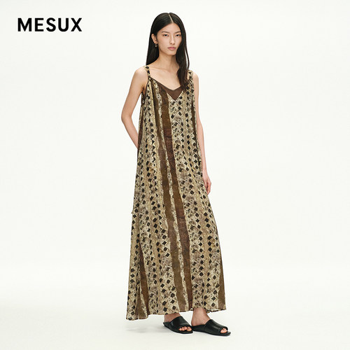 MEUX米岫无袖连衣裙两件套