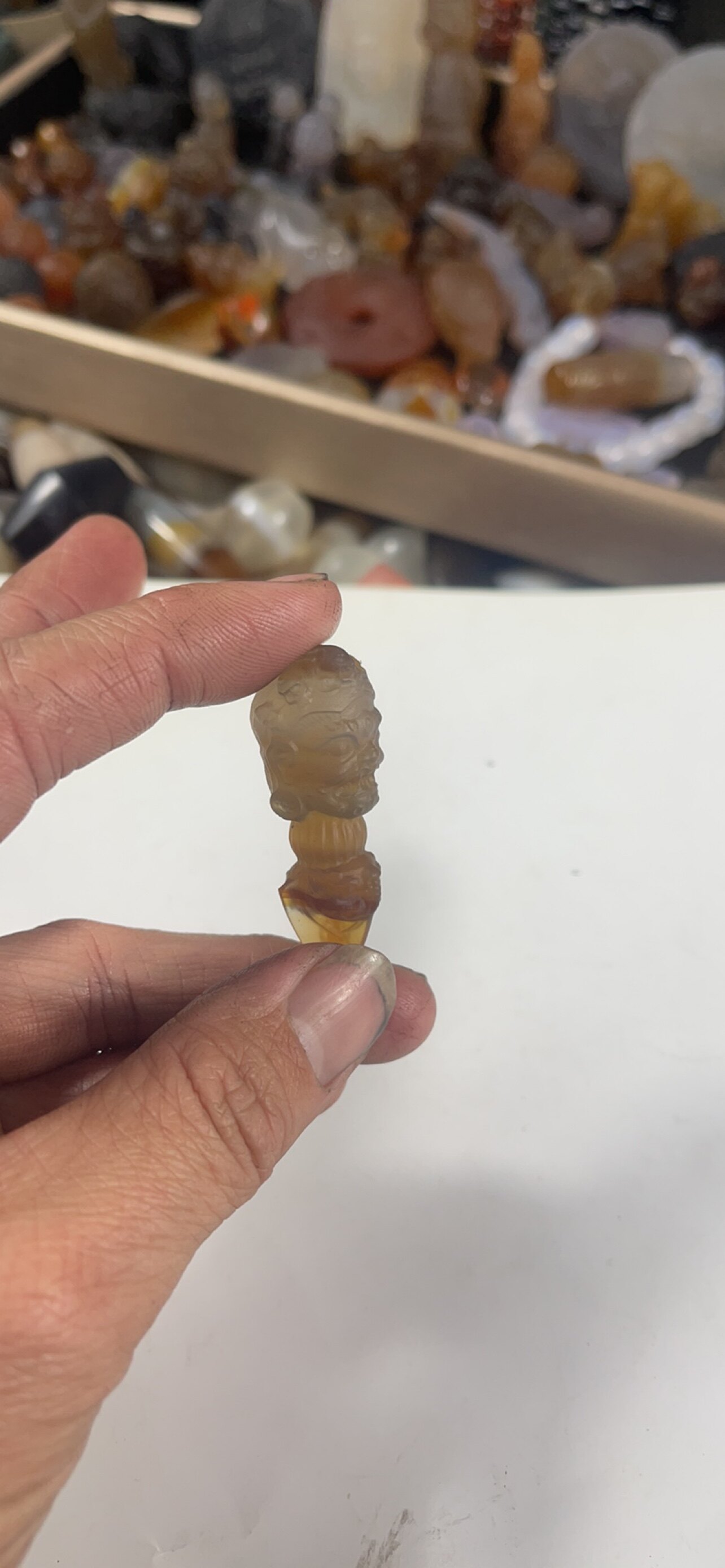 天然玛瑙大黑天金刚杵