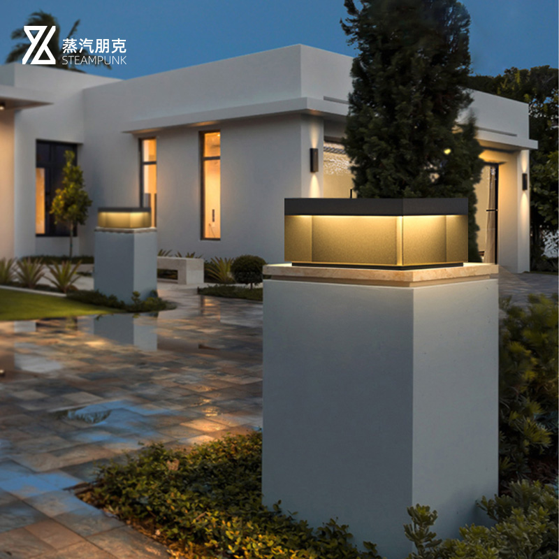 太阳能柱头灯户外防水庭院灯