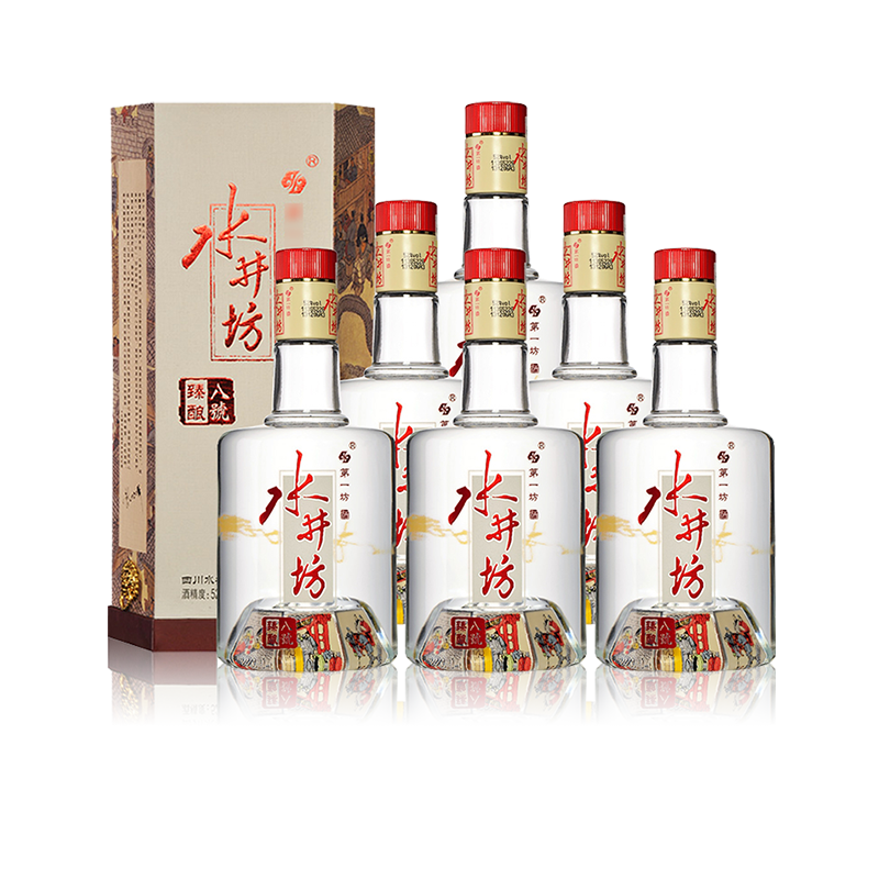 SJF 52 Duzhen Brewing No.8 500ml*6 Bottle of liquor container highly flavored type Liquor and Spirits high-grade gift Winein the Liquor , Homemade liquor  category - from Buy2taobao.com to provide professional Taobao agent buy service