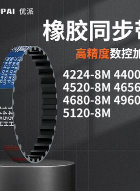 同步带8M42248M44008M45208M46568M468049605128机械橡胶同步皮带
