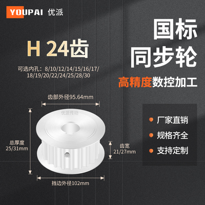 YOUPAI现货精加工内孔同步轮传动