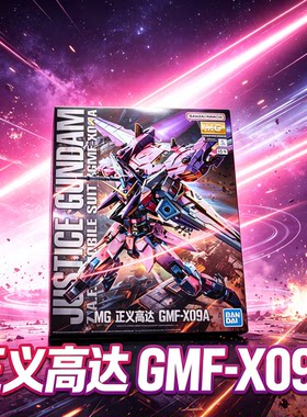 万代MG正义高达GMF-X09A SEED正版拼装模型日本万代机甲手办现货