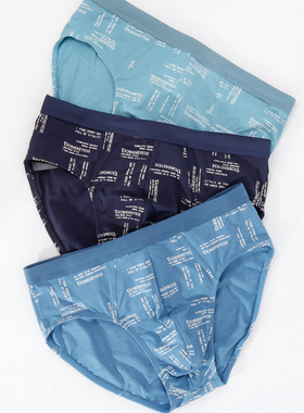 杜比骑士男士三角内裤莫代尔青年印花商务男青年舒适三角裤11980