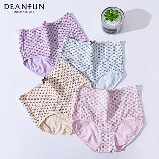 胖MM妈妈裤 女纯棉高腰大码 蝶安芬内裤 加大平角收腹内裤 包邮