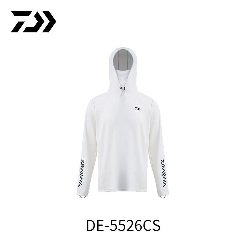 DAIWA达亿瓦26春夏DE-5526CS带面罩防晒服凉感连帽钓鱼服户外垂钓
