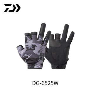 露3指防寒路亚竞技手套保暖钓鱼手套 6525W DAIWA达亿瓦 25秋冬DG