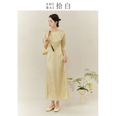 拾白新中式改良连衣裙