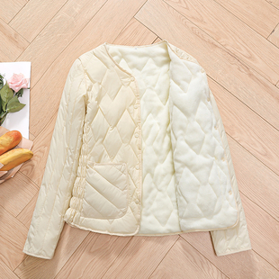 加绒加厚小棉袄外套 外穿保暖棉衣短款 加厚羽绒棉服女内胆新款 冬季