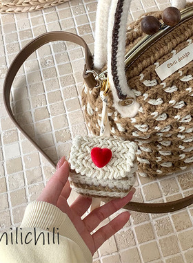 CHILI 原创设计手工创意编织小包耳机包榛子宝宝礼物材料包成品