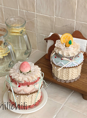 CHILI原创设计手工DIY钩织设计化妆耳首饰收纳钩针小包材料包成品