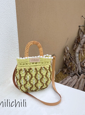 CHILI原创小众设计手工创意编织钩织DIY青梅煮酒礼物材料包成品斜